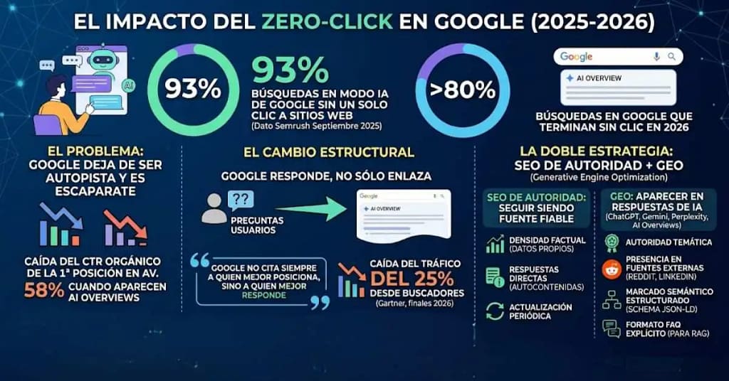 Visibilidade e tráfego SEO e GEO